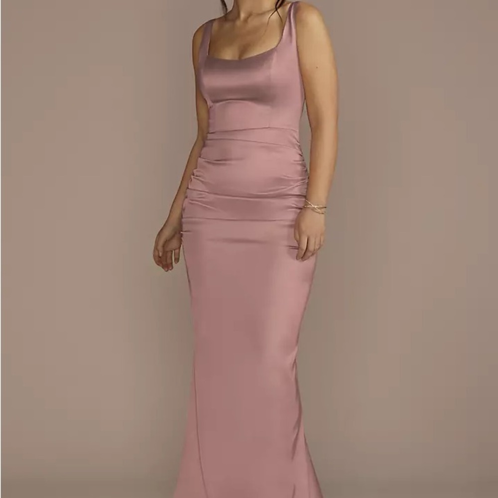 Pink mermaid style Maxi Dress